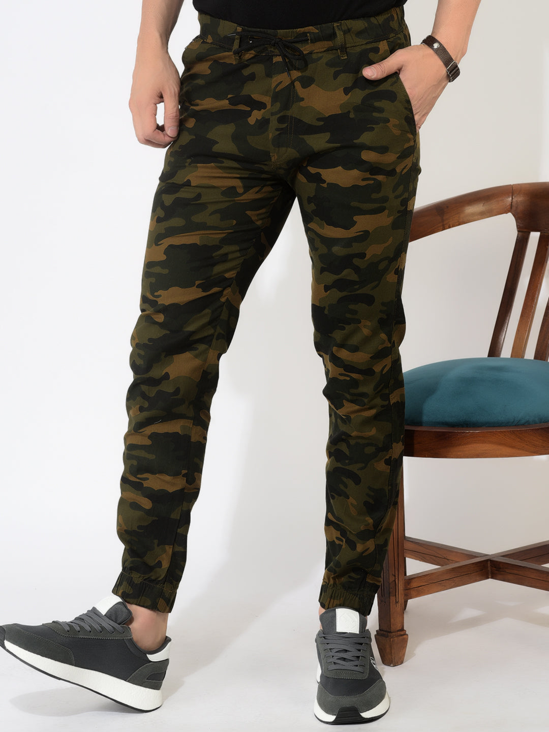 Mens Cargo Combat Camouflage Jogging Bottoms Army Fleece Tracksuit Joggers  Pants | eBay